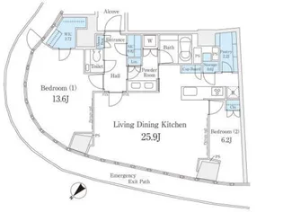 パークコート青山 ザ タワー【15階】の間取り