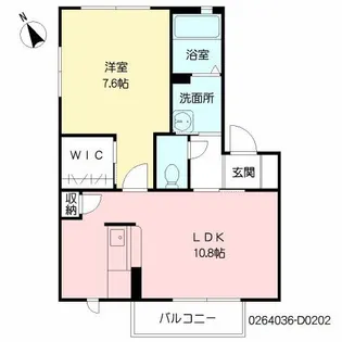 サクラージュII D棟【2階】の間取り