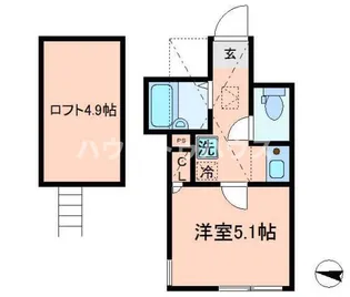 シエール江北【1階】の間取り