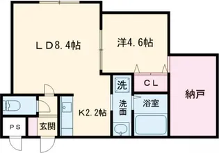 Aida Izari【1階】の間取り