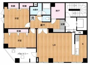 プレイス カサレリア【6階】の間取り