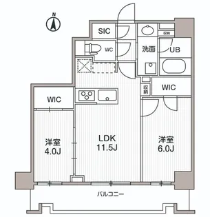 シーズンフラッツ両国サウス【9階】の間取り