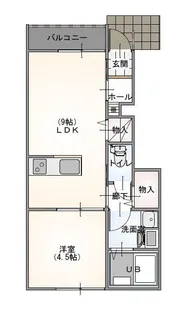 ルミウス北日吉II【1階】の間取り