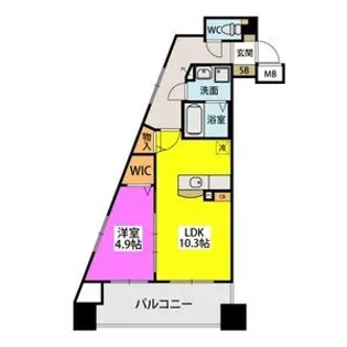 Precious春日原【6階】の間取り