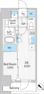 IPSE東京月島【6階】の間取り