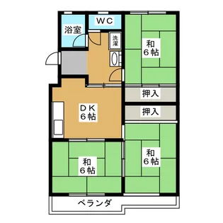恵比寿コーポ【1階】の間取り