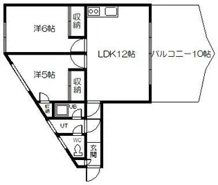 ハイツリバプール【2階】の間取り