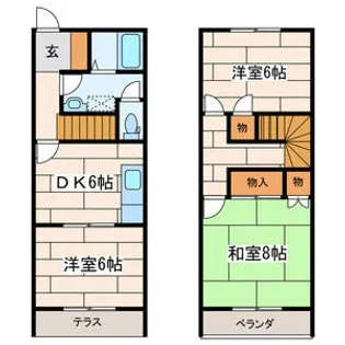神奈川県茅ヶ崎市松尾【一戸建】の間取り