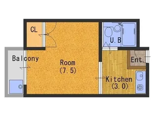 ロイヤルシティ【2階】の間取り