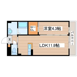 シャーメゾン長町【2階】の間取り