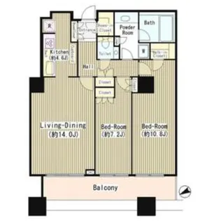 東京都港区白金1【マンション】の間取り