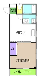 コーポエルフ【3階】の間取り