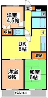 東京都三鷹市深大寺2【マンション】の間取り