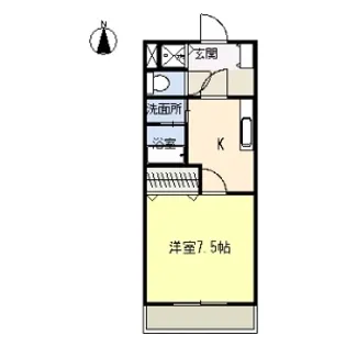 サンシティ栄生【7階】の間取り