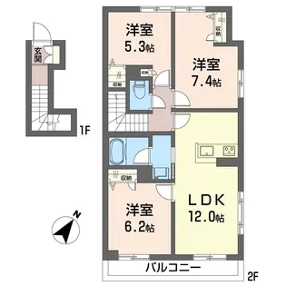 シャインポート原宿II【2階】の間取り