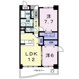 エヴァーグリーン ハイツ【2階】の間取り
