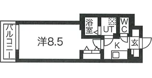 ルネサンスコート祐天寺【2階】の間取り