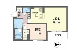 シャーメゾン豊中南V B棟【1階】の間取り