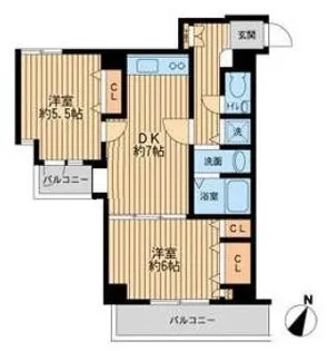 プライムアーバン新宿落合【1階】の間取り