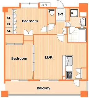 クリオ横浜伍番館【11階】の間取り