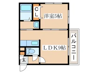 グランディール発寒南【2階】の間取り
