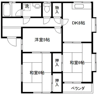 ガーデンフジサワB【2階】の間取り