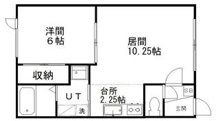 ベェルヴェル【1階】の間取り