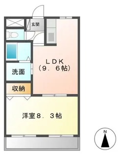 エクセルアシューレ【3階】の間取り