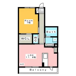 リリエン ベルグ B【1階】の間取り