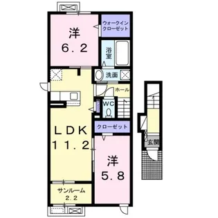 ペスカーサ【2階】の間取り