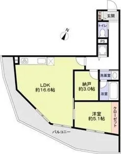 THE TAKASUNA KULTURCE【1階】の間取り