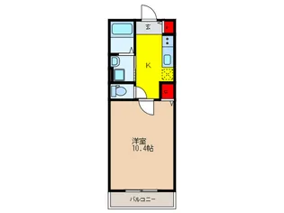 クリエオーレ野江【2階】の間取り