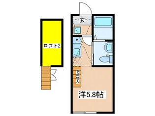 グラーテス桜木町【1階】の間取り