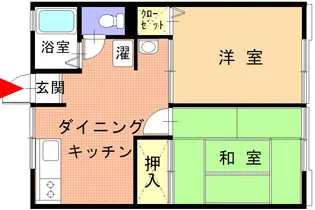 シティハイムアークI【1階】の間取り