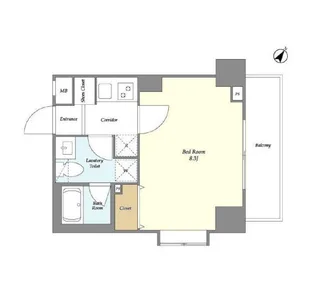 メルヴェーユ日本橋浜町【2階】の間取り