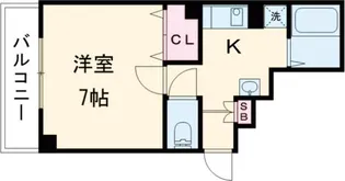 Sキューブ ほんまち【5階】の間取り