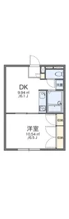 レオパレスクレベール【1階】の間取り