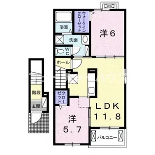 セレーノ【2階】の間取り