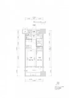 グランフォーレ千早マークスクエア ウエストウイング【8階】の間取り