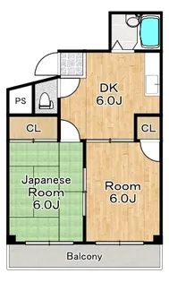 中善大正ハイツ【2階】の間取り