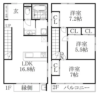 The Orchard Yahata A棟の間取り