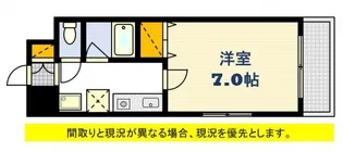 シャローム五日市【7階】の間取り