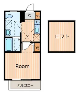 アトラス大豆戸【2階】の間取り