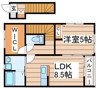 MTハウスA【2階】の間取り