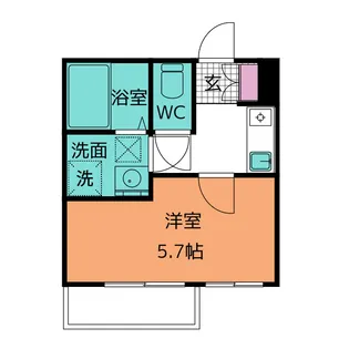 ロクハウス寿町【2階】の間取り