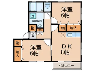 コ-ト・ロティ【2階】の間取り