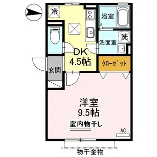 ゴマリ ジャーディン【1階】の間取り