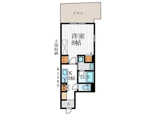 グランパール桐木【1階】の間取り