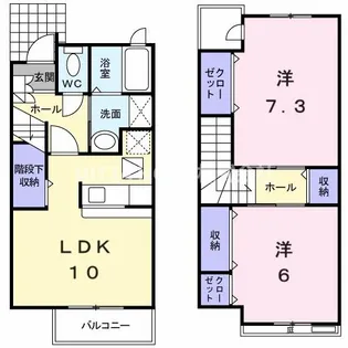 ジェミナイ22の間取り