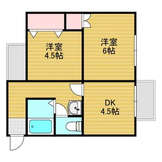 ビギンハイツA棟【3階】の間取り